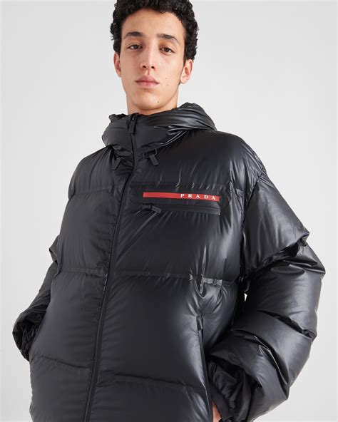 prada belted down puffer jacket review|Prada puffer jacket farfetch.